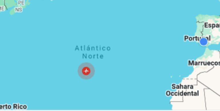 Un fuerte terremoto sacude el centro del Atlántico frente al Sáhara Occidental. No hay alertas de tsunami