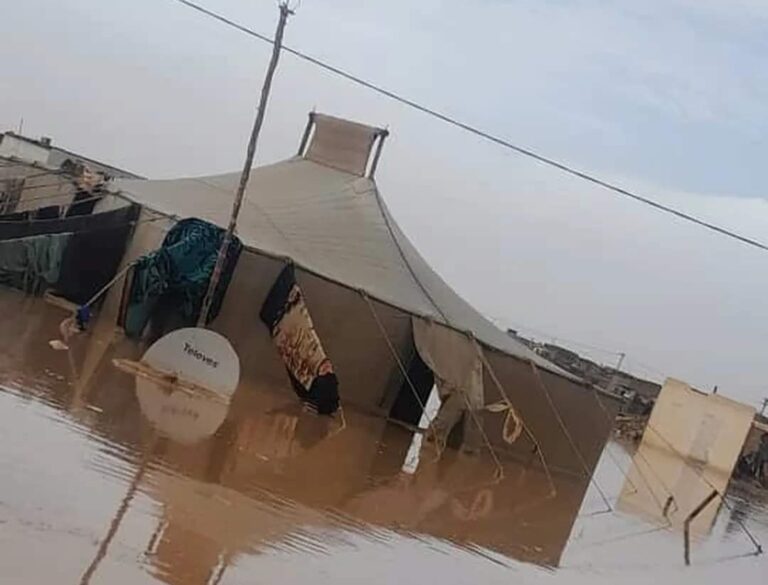 350 familias desplazadas: Fuertes lluvias provocan inundaciones en campamentos de refugiados saharauis