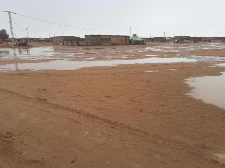 Las lluvias torrenciales azotan a los campamentos de refugiados saharauis