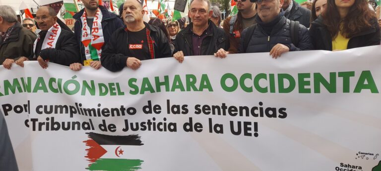 Miles de personas marchan en Madrid por el Sáhara Occidental