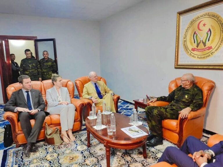 El líder del Frente POLISARIO recibe al enviado del Secretario General de la ONU al Sáhara Occidental, Staffan de Mistura