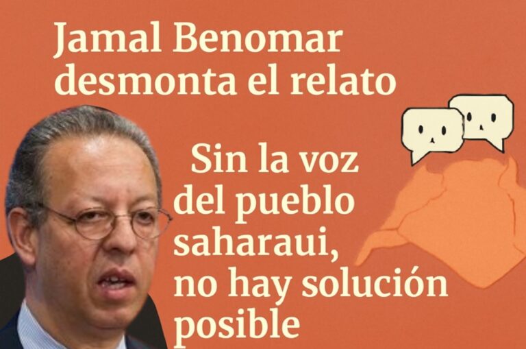 Jamal Benomar desmonta el relato marroquí: “Sin la voz del pueblo saharaui, no hay solución posible”