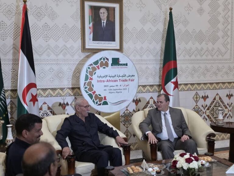 El presidente saharaui realiza una visita oficial a Argelia para la Feria Comercial Intraafricana 2025