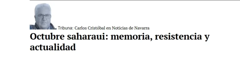 Pueblo Saharaui: memoria, resistencia y actualidad