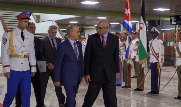 Nuevo embajador de la República Saharaui en Cuba entrega cartas credenciales al presidente Miguel Díaz-Canel
