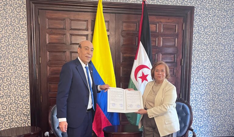 Nuevo Embajador saharaui presenta copias de estilo de sus Cartas Credenciales en Colombia