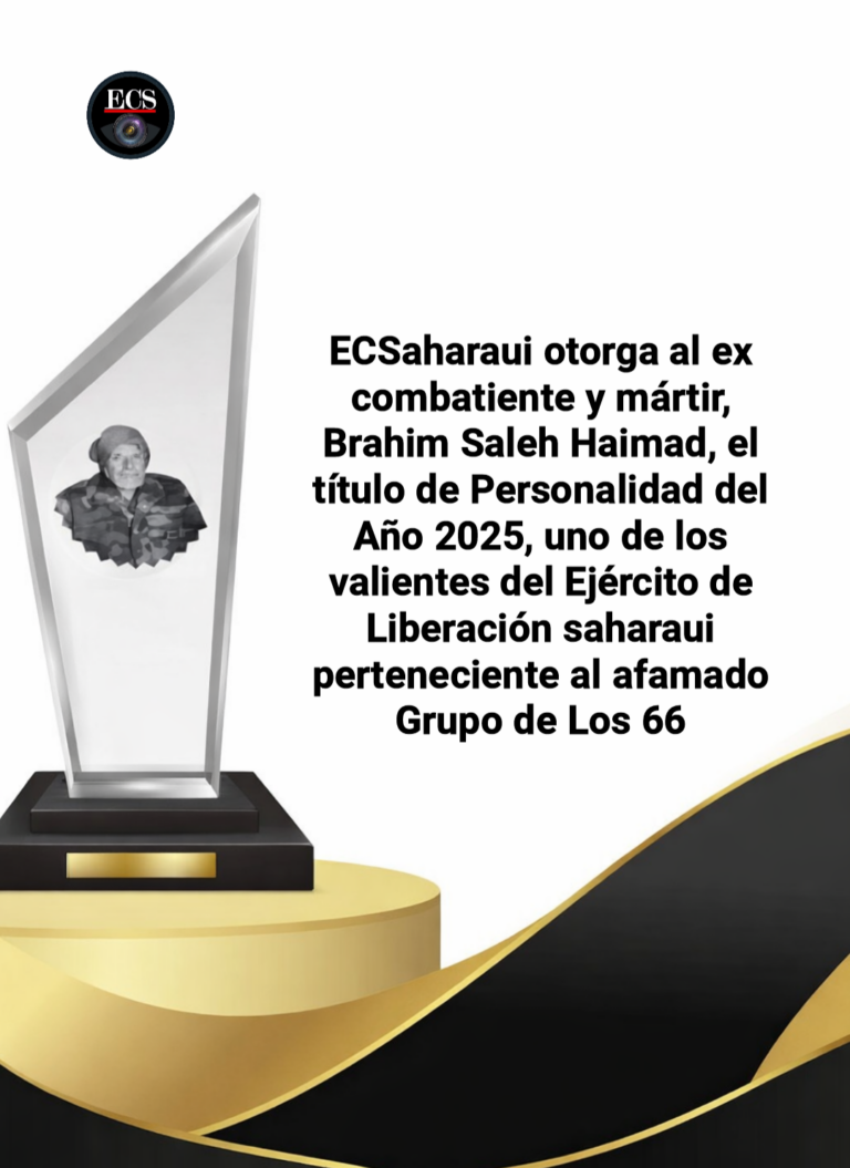 ECSaharaui elige a Brahim Saleh, del «Grupo de los 66 Héroes», como Personalidad del Año 2025